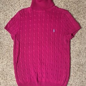 Ralph Lauren Sport Cable Knit Short Sleeve Sweater